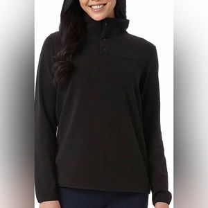 NWT-32 DEGREES Heat Womens Midweight Snap Arctic Fleece Pullover